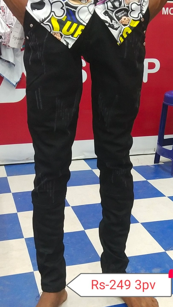 Sparkey Denim Jeans - Black, 28