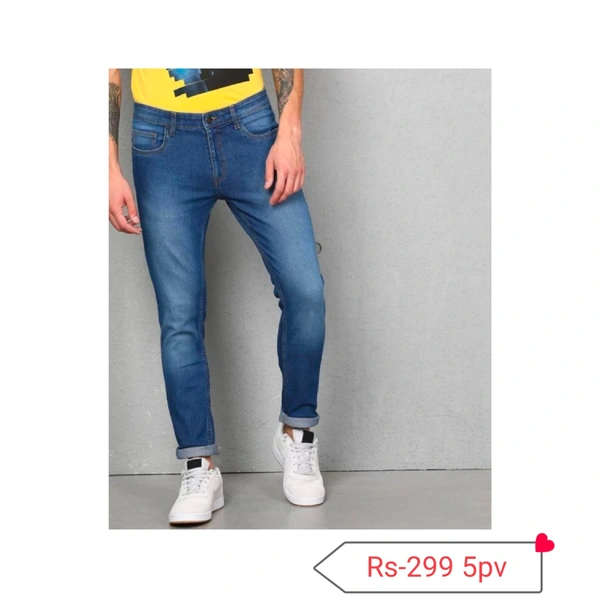 Amin Denim Jeans - Wash Navy Blue, 30