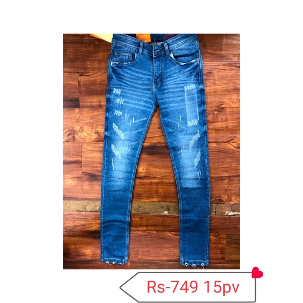 Superdry Scratch Jeans - Navy Blue, 30/32
