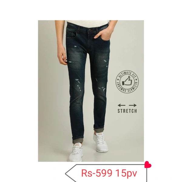 B&C Scratch Jeans - Dark Blue, 34
