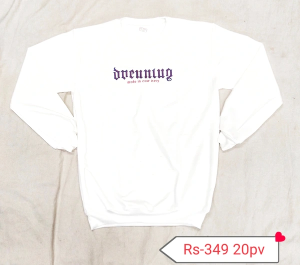 Sweat T Shirt  - L, White