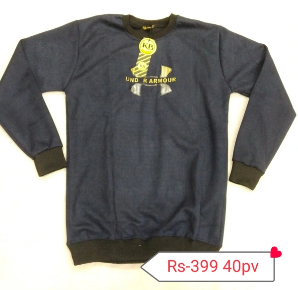 KB Kohli Brothers  Sweat T Shirt - M L, Navy Blue