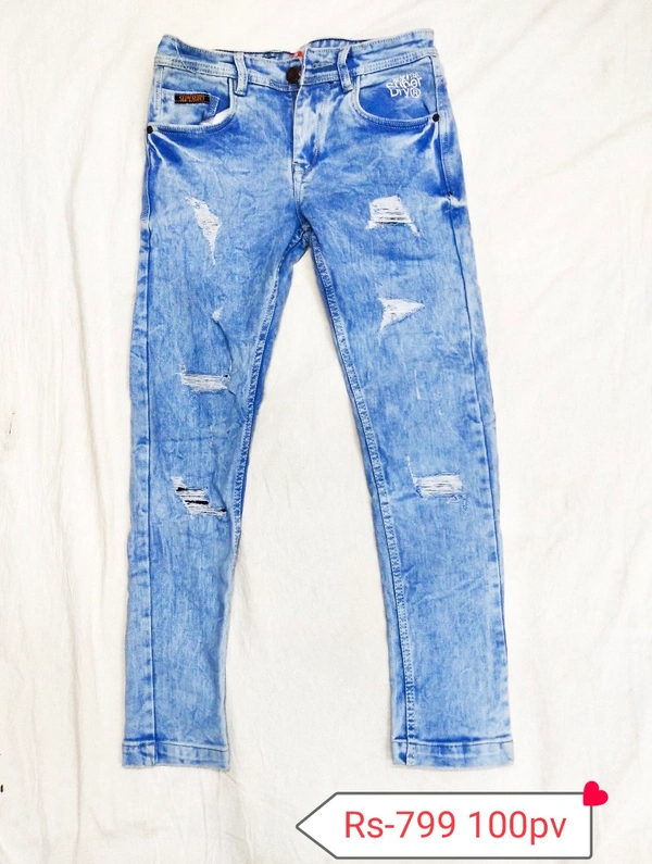Superdry  Scratch Jeans - 28, Wash Light Blue