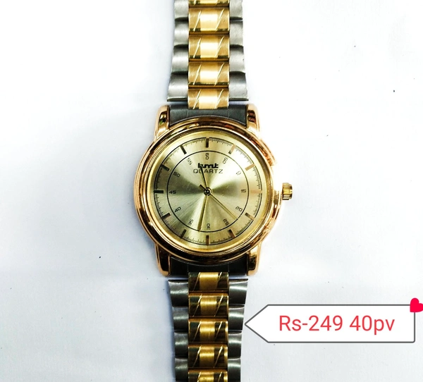 Hmt Watch  - Golden And Sliver