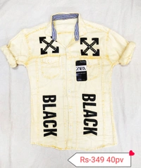 ZARA Denim Shirt  - Green/Blue/Yellow/White/Violet/R, M/L