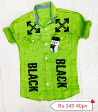 ZARA Denim Shirt  - Green/Blue/Yellow/White/Violet/R, M/L