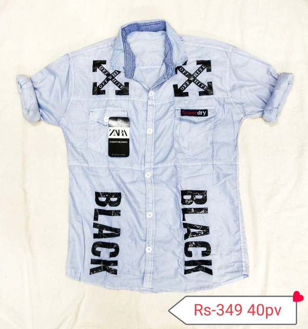 ZARA Denim Shirt  - Green/Blue/Yellow/White/Violet/R, M/L