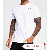 Nike Half T Shirt - M/L/XL, White/Black