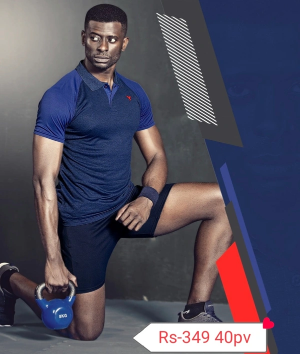 Techno Sport Technosport Half T Shirt - Blue, S/M