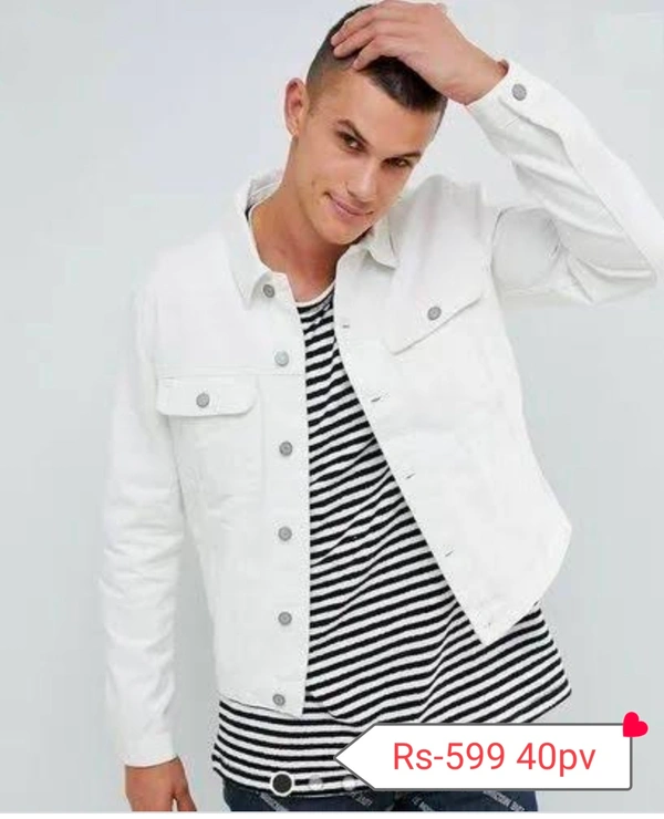 Highlander Denim Jacket  Rs-400 2p - White, L