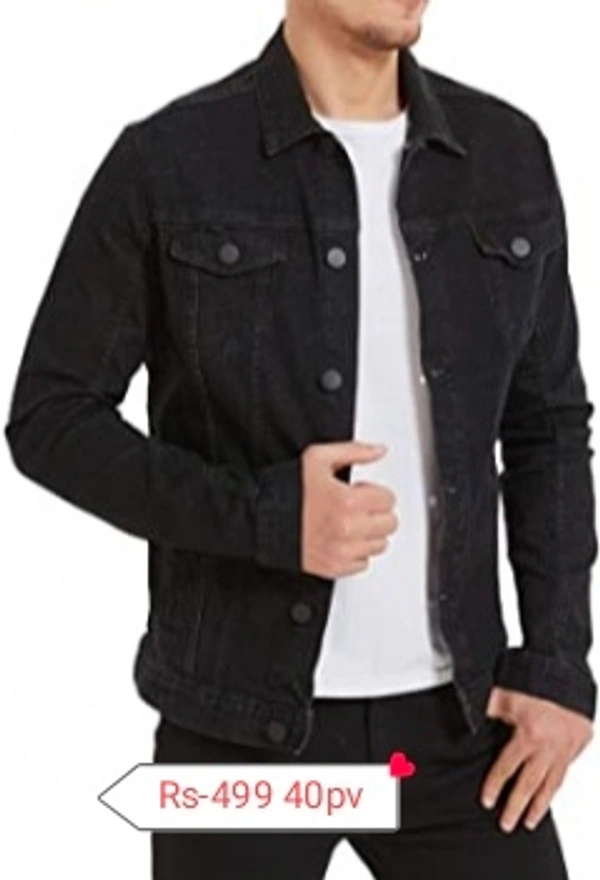 Denim Jacket 40pv - Black, XL