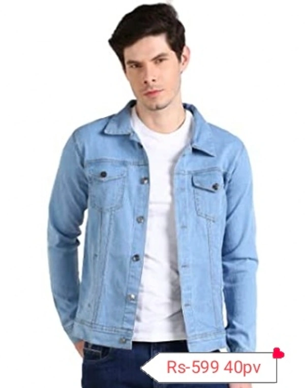 Super Dream Denim Jacket  - Sky Blue, XL