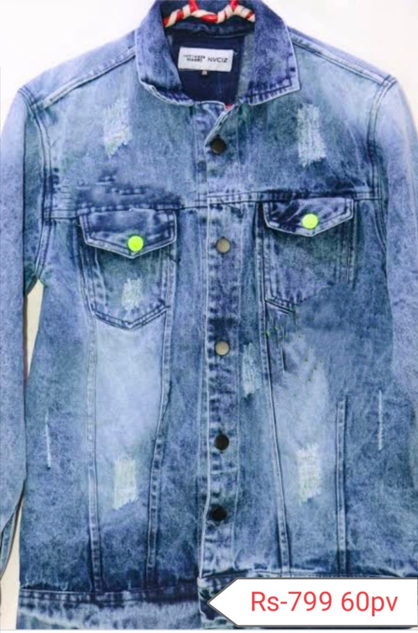 Spyk Denim Jacket  - Wash Bluw, XL