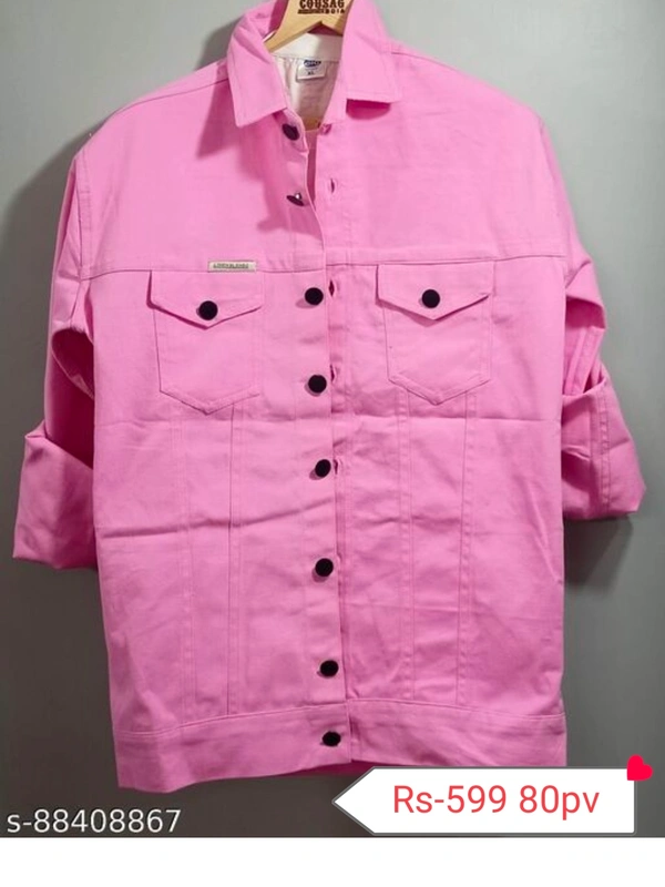 Super Cargo Denim Jacket Rs-400 2p - Pink, M L Xl