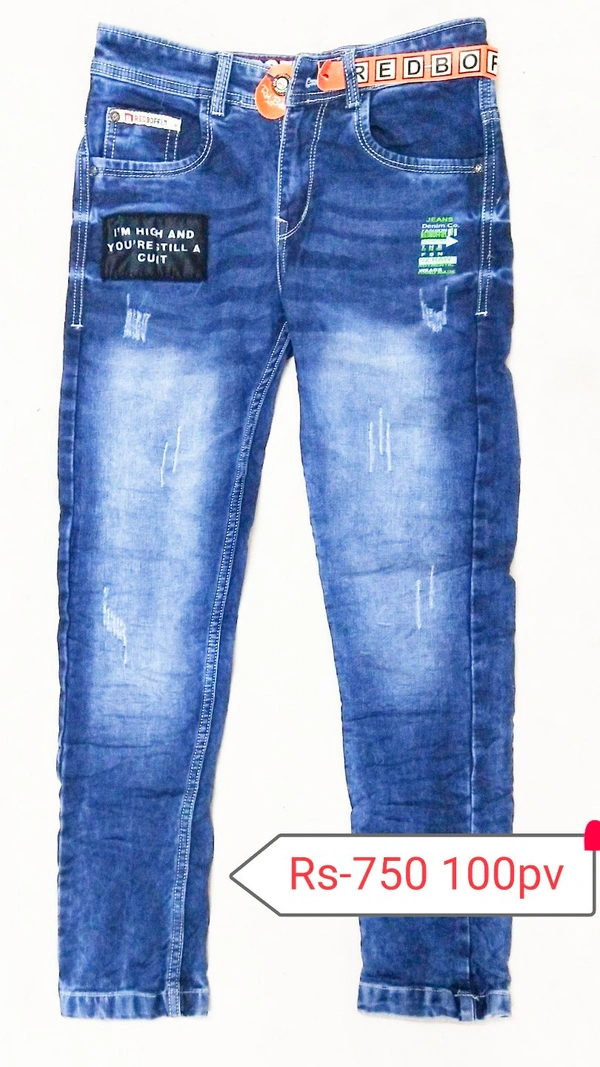 Red Boffin Jeans  - Blue, 28/30/32/34