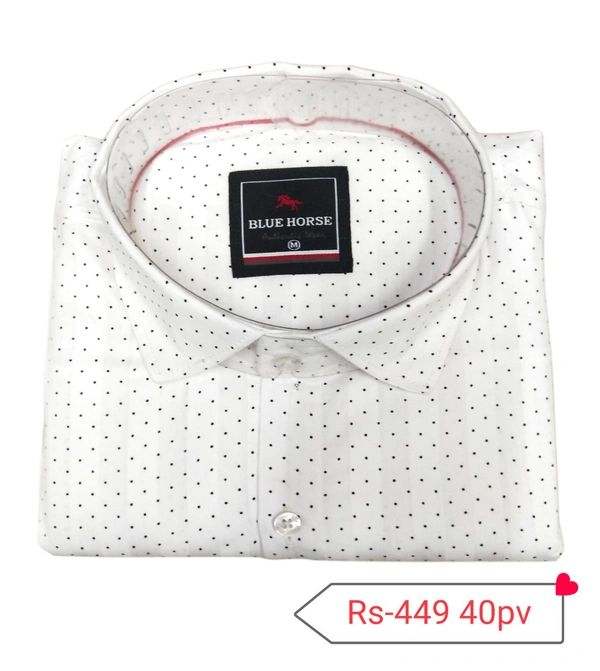 Blue Horse Shirt 40pv - White, M