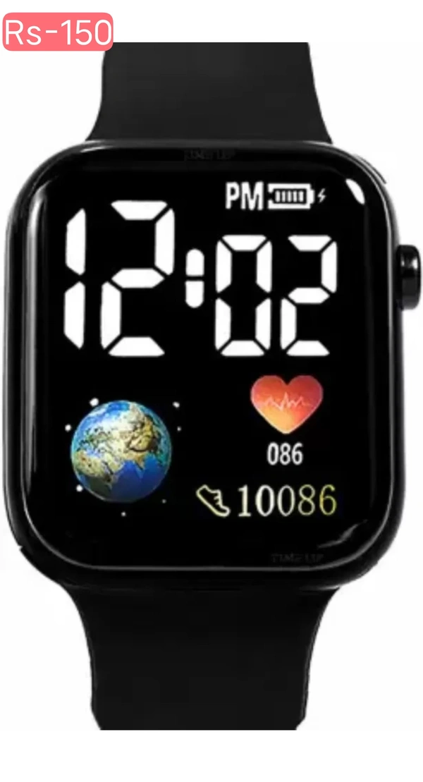 Digital Watch 10pv - Black