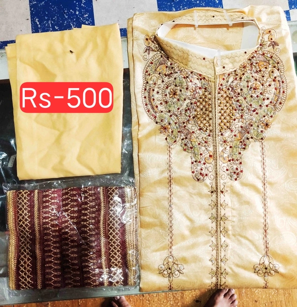 Sherwani - M L, Cream