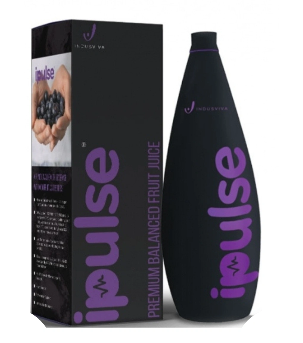 Indusviva Indus Viva I Pulse Juice |  I Pulse Premium Balanced Fruits & Acai Berry Juice - 1 Litre - 1 L, 12 Months