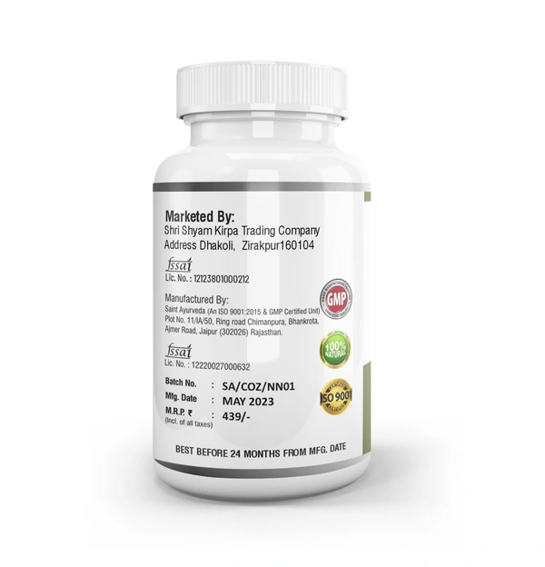 Care Of Zindagi Noni capsules 500mg For Healthy Skin, Immunity & Healthy Better Sleep - 60 capsules - 60 Capsules, 24 Months