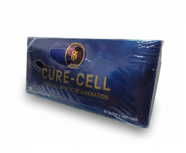 Nu Young CureCell Stem Cell Supplement | Apple & Grape Stem Cells, CoQ10, Astaxanthin, Omega 3-6-9 | Anti-Aging, Skin Rejuvenation, Cellular Detox | 20 Sachets - 40000mg, 24 Months