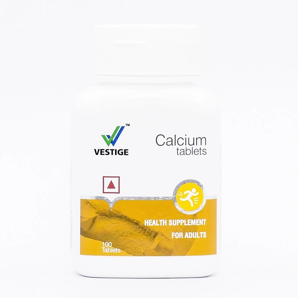 Vestige Calcium Tablets for Bones & Joints Health - 100 Tablet | Health Supplement - 100 Tablets