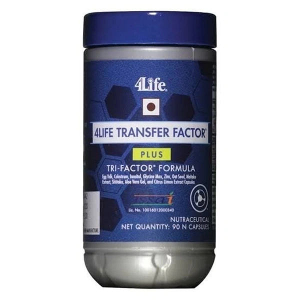4Life Transfer Factor Plus Capsules | Tri-Factor Formula Egg Yolk powder, inositol, Zinc, saccharomyces, maitake, shiltake extract capsule with botanical extracts - 90 Capsules - 90 Capsules, 24 Months