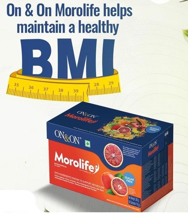 Elements On & On Morolife Nutraceuticals for Weight Management - 30 Sachets - 30 Sachets, 24 Months
