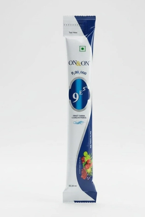 Elements On & On 9E5 Drink Juice Concentrate - Natural Antioxidant Juice - 10 Sachets - 330 Ml, 12 Months