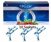 Elements On & On 9E5 Drink Juice Concentrate - Natural Antioxidant Juice - 10 Sachets - 330 Ml, 12 Months