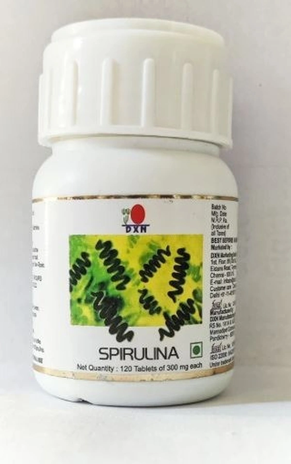 DXN Spirulina Capsules 300mg - 120 Capsules, 24 Months