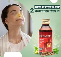 Elements Wellness COF NIL Cough Syrup for All types of Cough - 100ml | NO ADDED SUGAR with Tulsi, Vasaka & 7 Active Herbs (Pack of 2)  - 2 X 100ml, 24 Months