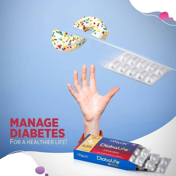 Elements On & On Diabalife Capsules for Diabetes Control - 30 Capsule with Natural Ayurvedic Actives for Better sugar Management - 30 Veg Capsules, 24 Months