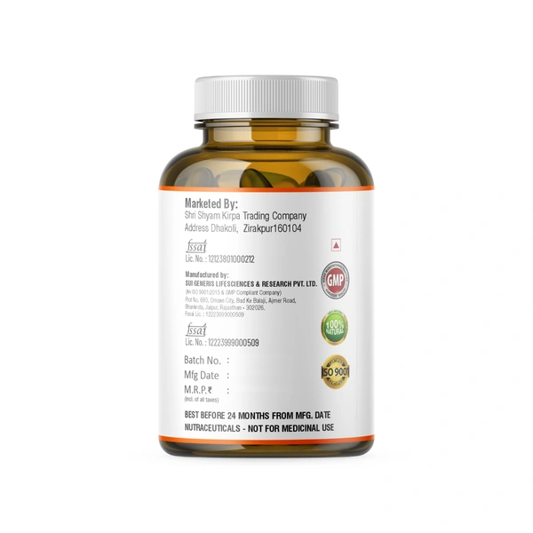 Care of Zindagi Omega 3 Fish Oil Softgel Capsules | Supports Heart Healthy , Joints , Skin , Eyes , Hair & Brain Health - 60 Softgels - 1000mg, 24 Months