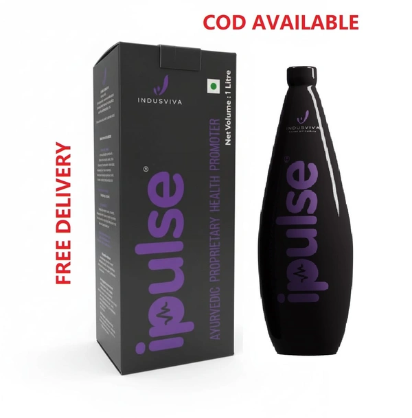 Indusviva Indus viva Ipulse Juice | Indusviva i pulse Premium Balanced Fruits & Acai Berry Drink Juice - 1 Litre - 1 L, 12 Months