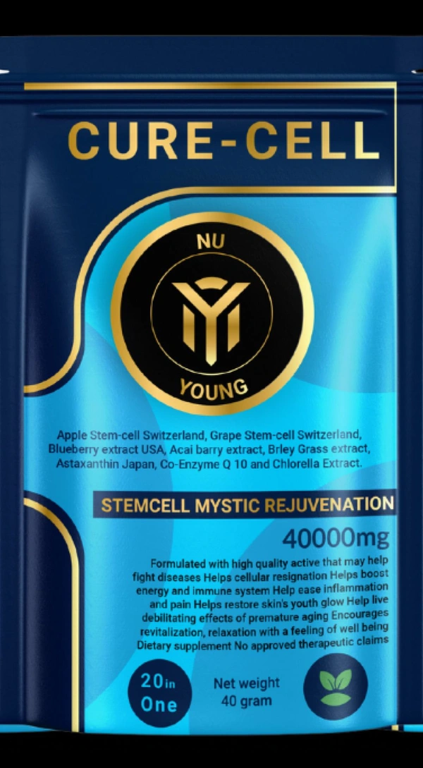 Nu Young  Cure Cell 40gm 20 Sachet | Stemcell Mystic Rejuvenation 40000mg
