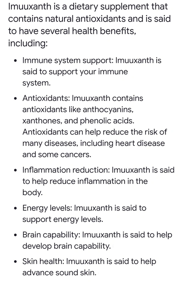 Renatus Wellness ImuuXanth Anti - Oxidant  | NanoXanthone Based Nutraceutical - 30 Pcs, 24 Months