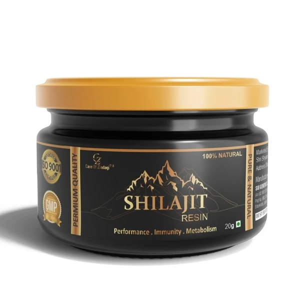 Care of Zindagi Pure Shilajit Resin - 20gm | Boost Performance , Immunity & Metabolism 