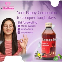 Elements Wellness Women Companion Syrup With 19 Herbs & Honey | Non - Hormonal Formula Helps normalise body function - 200ml - 200ml, 24 Months