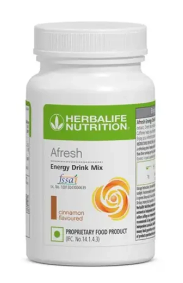 Herbalife Nutrition Afresh - Energy Drink Mix - 50gm - Cinnamon Flavour, 24 Months