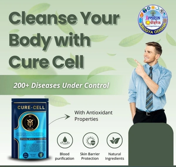 Nu young Nu Young  Cure Cell Powder | 40gm -  20 Sachets | Stemcell Mystic Rejuvenation Powder - 40000mg - 20 Sachets