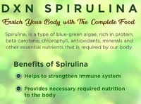 DXN Spirulina Capsules 300mg - 120 Capsules, 24 Months