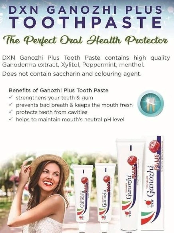 DXN Ganozhi Plus toothpaste - contains ganoderma - 150Gm ( Pack of 2 )  - 150 gm X 2, 24 Months
