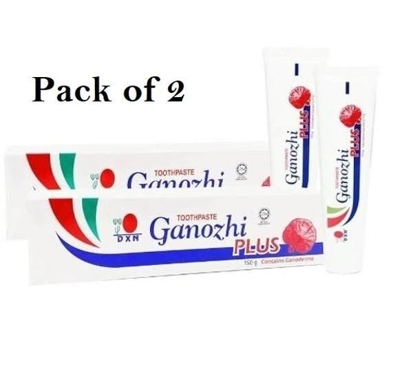DXN Ganozhi Plus toothpaste - contains ganoderma - 150Gm ( Pack of 2 )  - 150 gm X 2, 24 Months