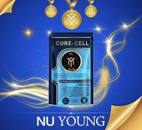 Nu young Nu Young  Cure Cell Powder | 40gm -  20 Sachets | Stemcell Mystic Rejuvenation Powder - 40000mg - 20 Sachets