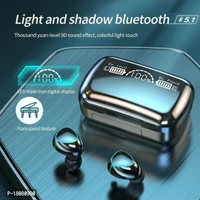 OPpo TWS M10 Digital Indicator True Wirless V5.1 Bluetooth Headset Bluetooth Headset Black - Black, FREE DELIVERY