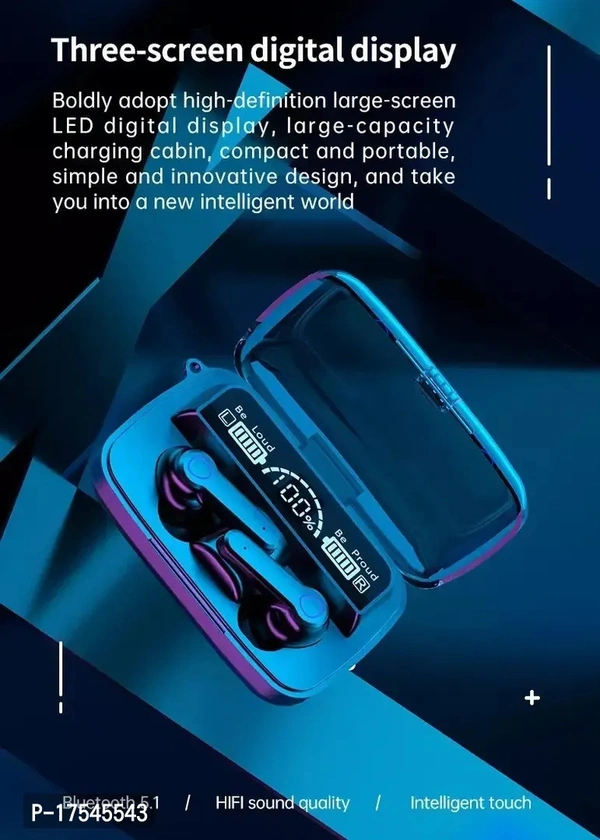 Eaqrbuds M19 Upto 48 Hours Playback With ASAP Charge - Black, FREE DELIVERY
