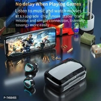 M10 TWS Bluetooth 5.1 Earphones Charging Box Wirless Earbuds Waterproof With Microphones Bluetooth  - Black, FREE DELIVERY