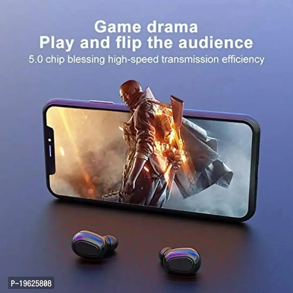 TWS Earphones With  Crystal Clear Sound Quality - Black, FREE DELIVERY