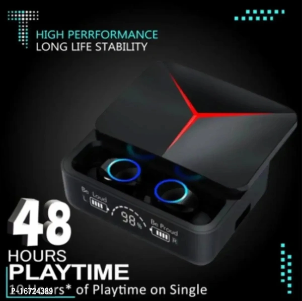 M90 TWS Gaming Earbuds WITH Powerbank anc wirless  - Black, FREE DELIVERY